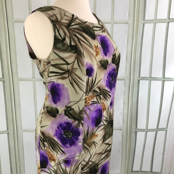 Dressbarn Sleeveless Floral Career Shift Dress - Picture 8 of 8